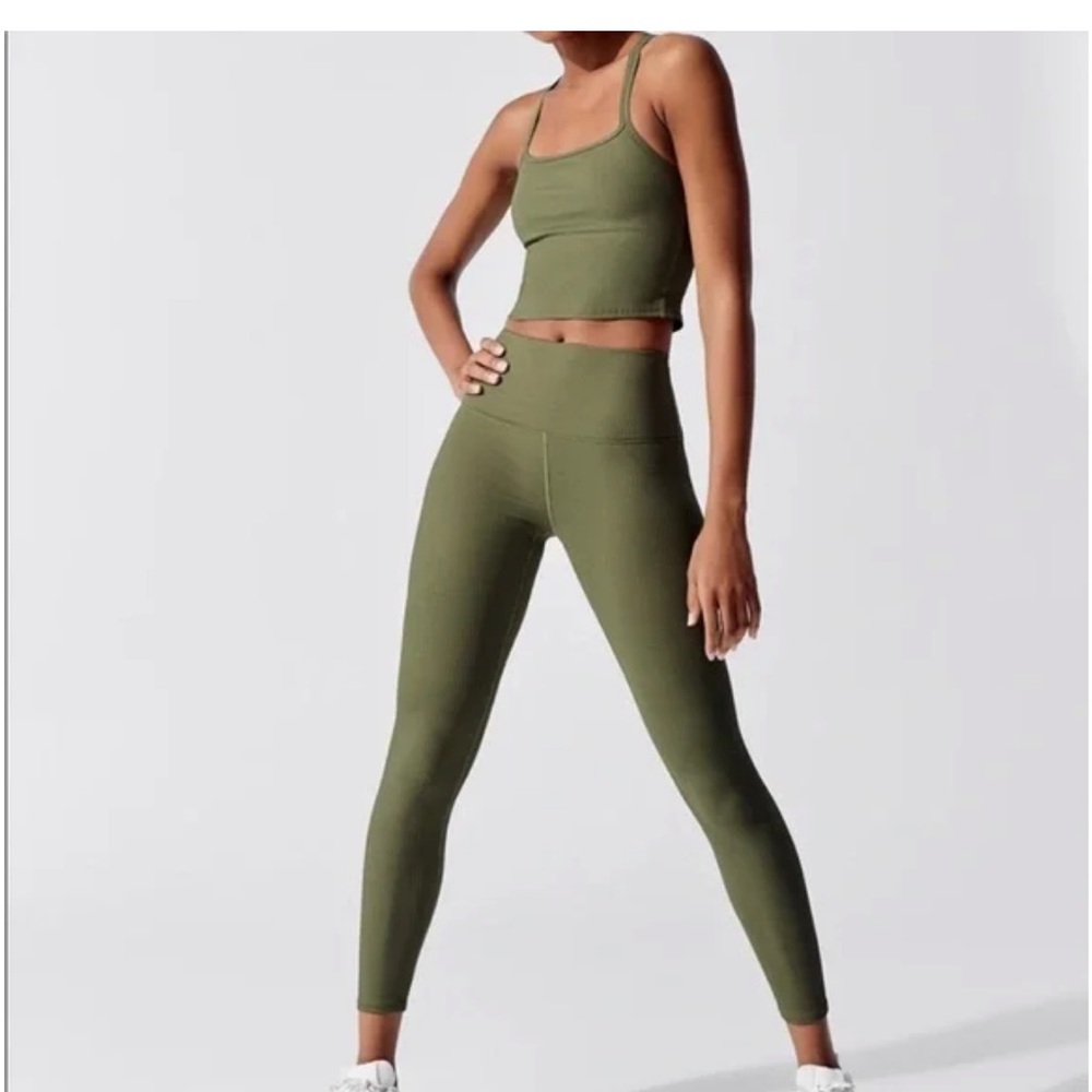Carbon 38 Ribbed 7/8 Leggings